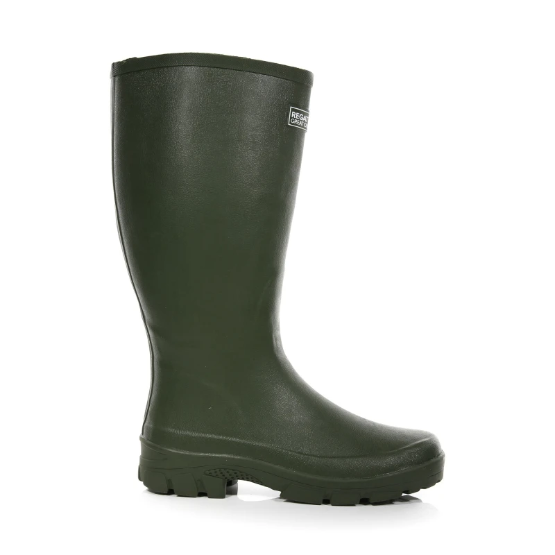 Image of Regatta Mens Mumford II Tall Durable Weather Protect Wellington Boots UK Size 8 (EU 42) Deep Green RMF596-7SM-8
