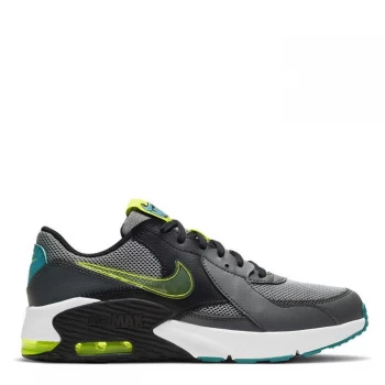 Image of Nike Air Max Excee Junior Trainers - Grey/Volt/Black
