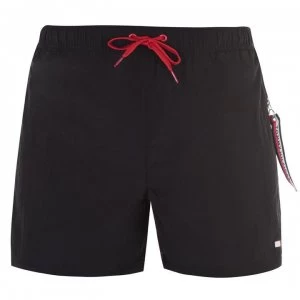 Image of Tommy Bodywear Plain Tab Swimming Trunks - Black