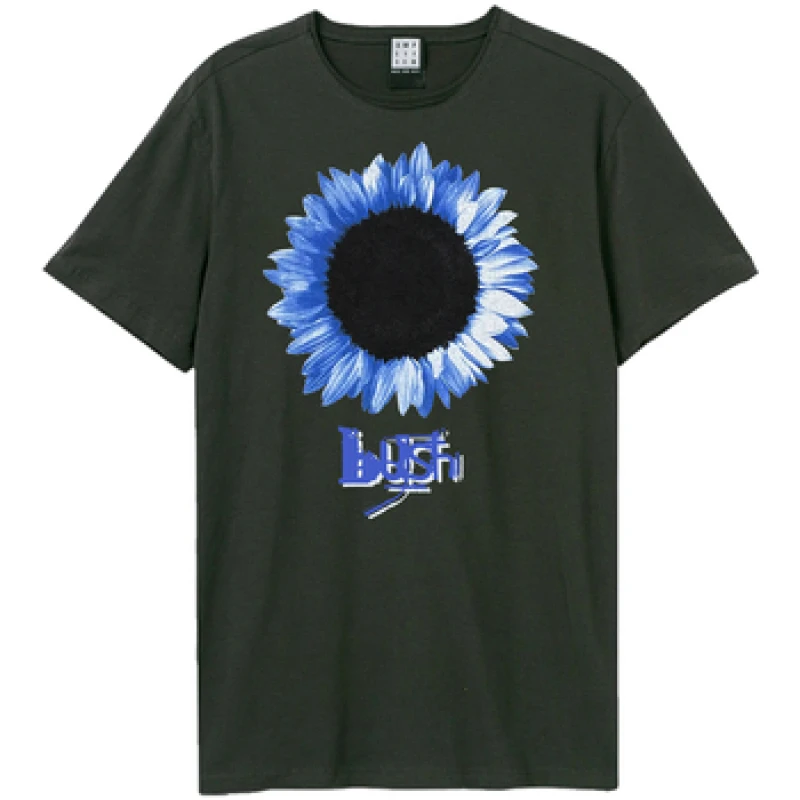 Image of Amplified Amplified Men Sunflower Bush T-Shirt in Charcoal Size: X-Small Charcoal XS Male 5063806006893