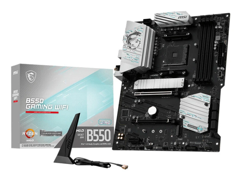 Image of MSI B550 GAMING WIFI motherboard AMD B550 Socket AM4 ATX 4711377376143