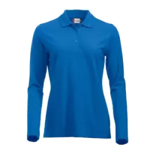 Image of Clique Womens/Ladies Classic Marion Long-Sleeved Polo Shirt (S) (Royal Blue)