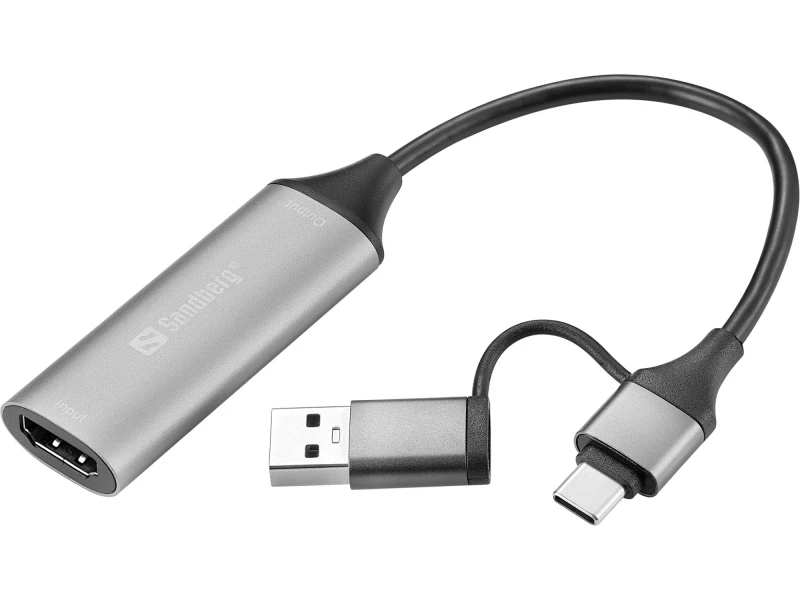 Image of Sandberg HDMI Capture Link to USB-C/A