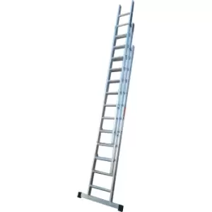 Image of LFI Pro Triple Section 9 Rung Ladder 2.5M