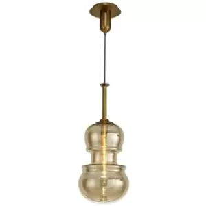 Image of Pendant lamp Sonata Bronze 1 bulb 89cm