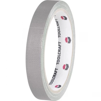 Image of Toolcraft 403959 Fabric Adhesive Tape 10 m x 15mm - Grey