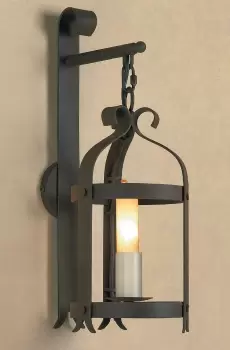 Image of Villa 1 Light Aged Iron Wall Lantern