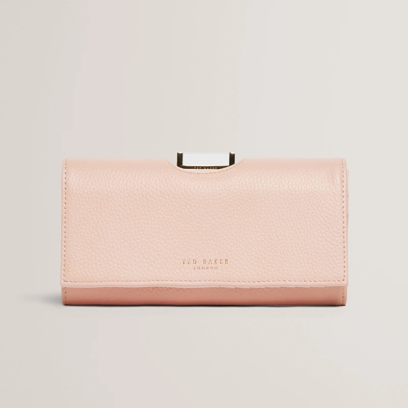 Image of Ted Baker Leather Josiey Crystal Top Purse Lt-Pink female One Size