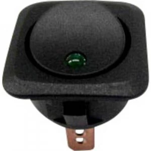 Image of SCI Car toggle switch R13 203L SQ GREEN 12 Vdc 25 A 1 x OffOn latch