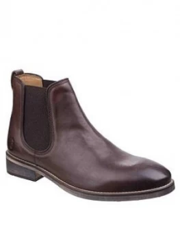 Image of Cotswold Corsham Leather Chelsea Boots, Dark Brown, Size 11, Men