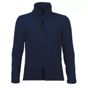 Image of SOLS Womens/Ladies Race Full Zip Water Repellent Softshell Jacket (S) (French Navy)