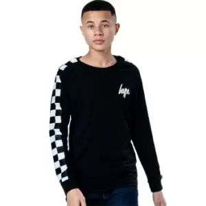 Image of Hype Sleeve Tape T Shirt - Black