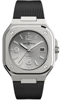 Image of Bell & Ross Watch BR 05 Auto Silver Rubber