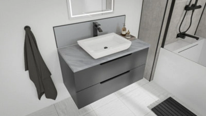 Image of Splashwall Brera Marble Pf Laminate Worktop (L)1500X(W)425X(T)28mm