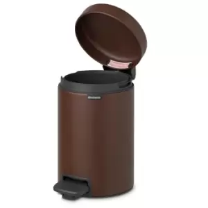 Image of Brabantia newIcon Pedal Bin 3 Litre Mineral Cosy Brown