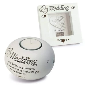 Image of Said with Sentiment Frame & Tea Light Holder Gift Sets Wedding