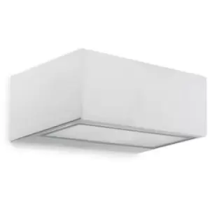 Image of LEDS C4 Nemesis LED 90x220mm Outdoor LED Up Down Light White, Opal IP65 17.5W 2700K