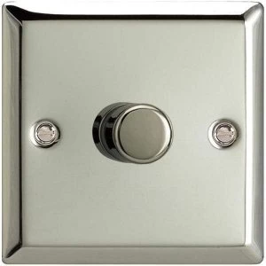 Image of Varilight Classic 1 Gang 1 or 2 Way 1x400W Dimmer Switch - Mirror Chrome - HC3