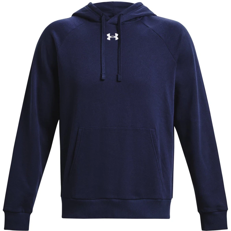 Image of Under Armour Rival Fleece Hoodie Mens Navy male M