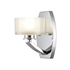 Image of Hinkley Meridian Wall Lamp Polished Chrome, IP44