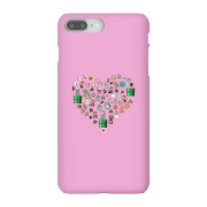 Image of Pixel Sprites Heart Phone Case - iPhone 8 Plus - Snap Case - Gloss