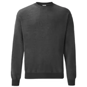 Image of Fruit Of The Loom Mens Set-In BelcoroA Yarn Sweatshirt (M) (Dark Heather)
