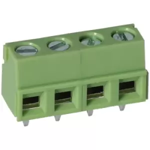 Image of TruConnect 211843 5.08mm 4 Way Low Profile Rising Clamp Terminal Block