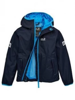 Image of Jack Wolfskin Boys Rainy Days Jacket - Navy/Blue
