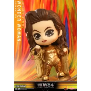 Image of Hot Toys DC Comics Wonder Woman 1984 Cosbaby Mini Figure Golden Armour 10 cm