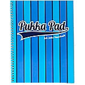 Image of Pukka Pad Jotta Pad Vogue A4 Ruled Blue Pack of 3