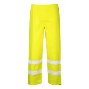 Image of Oxford Weave 300D Class 1 Hi Vis Trousers Yellow Extra Large 34"