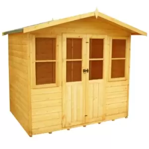Image of Shire - Haddon Shiplap Summerhouse Garden Sun Room Approx 7 x 5 Feet