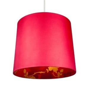 Image of Colours Constance Red Linen effect Inner print Light shade D300mm