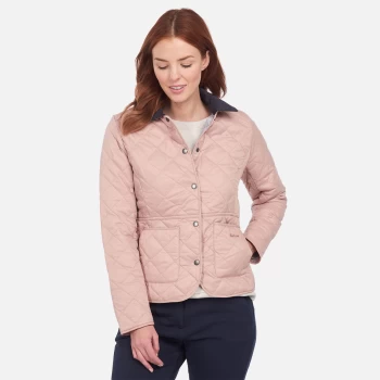 Image of Barbour Womens Deveron Quilted Jacket - Pale Pink - UK 8