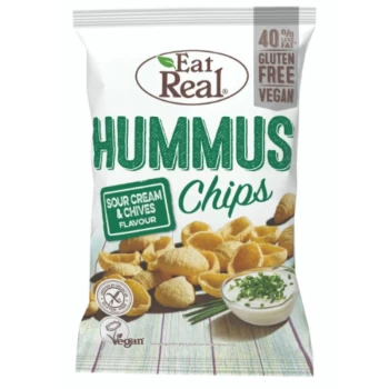 Image of Hummus Chips - Sour Cream Chives - 135g x 10 - 95220 - Eat Real