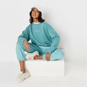 Image of Missguided Washed Sweatshirt - Green