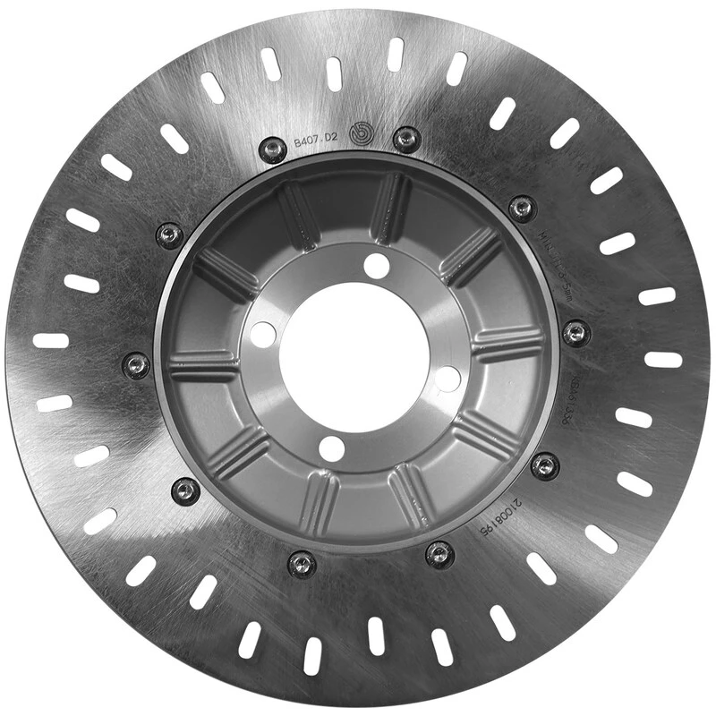 Image of BREMBO 68B407D2 Brake disc PRIME - Serie-Oro - Fixed Disc Front, Perforated Brake Disc (82)