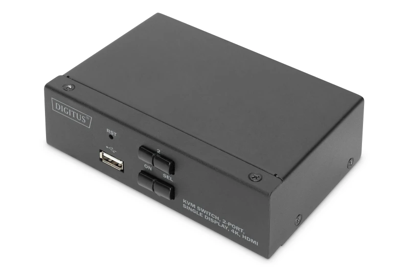 Image of Digitus KVM Switch. 2 Port. Single Display. 4K. HDMI