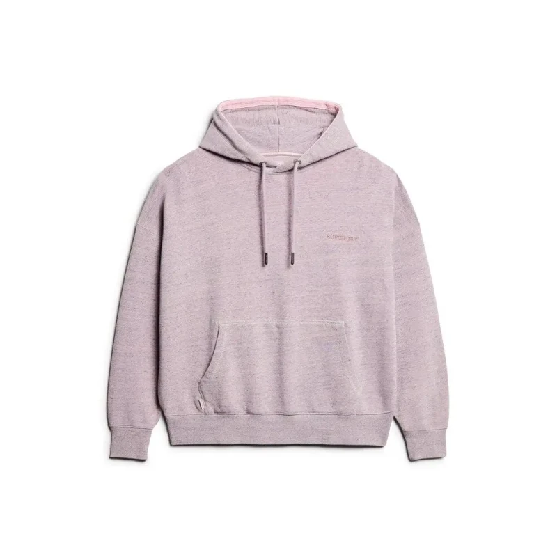 Image of Superdry Womens over-dyed hoodie Superdry Logo Essential Rose Female M