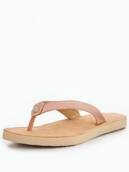 Image of UGG Tawney Flip Flops ndash Rose Gold Rose Gold Size 6 Women