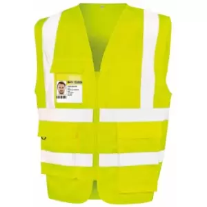 Image of SAFE-GUARD by Result Unisex Adult Heavy Duty Security Vest (S) (Yellow) - Yellow