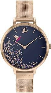 Image of Sara Miller Blue And Rose Gold Fashion Watch - Sa4016