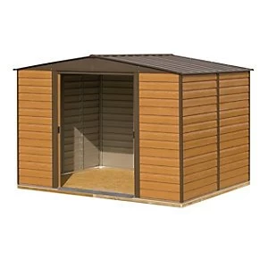 Image of Rowlinson Woodvale Metal Apex Shed with Floor 10 x 12 ft