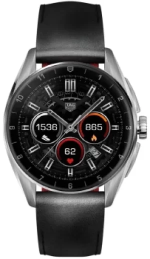 Image of TAG Heuer Watch Connected Calibre E4 42 Black Leather