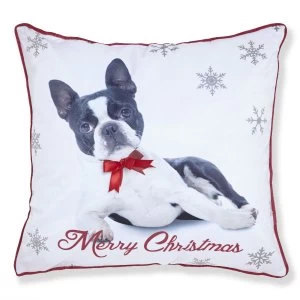 Image of Catherine Lansfield Christmas Puppy Pillow