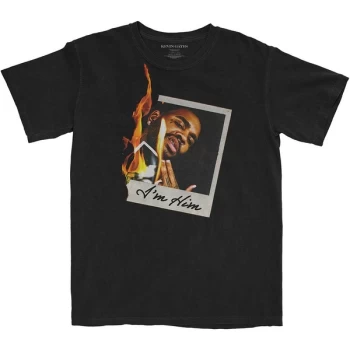 Image of Kevin Gates - Polaroid Flame Unisex Medium T-Shirt - Black