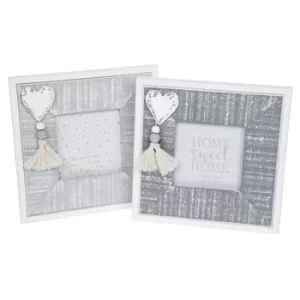 Image of Provence Cool Grey Square Frame 4x4