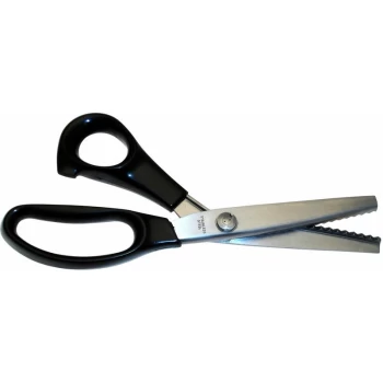 Image of Decree - 21cm - 8" Pinking Shear Black Handle Scissors