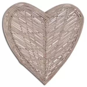 Image of Large Heart Wicker Wall Art