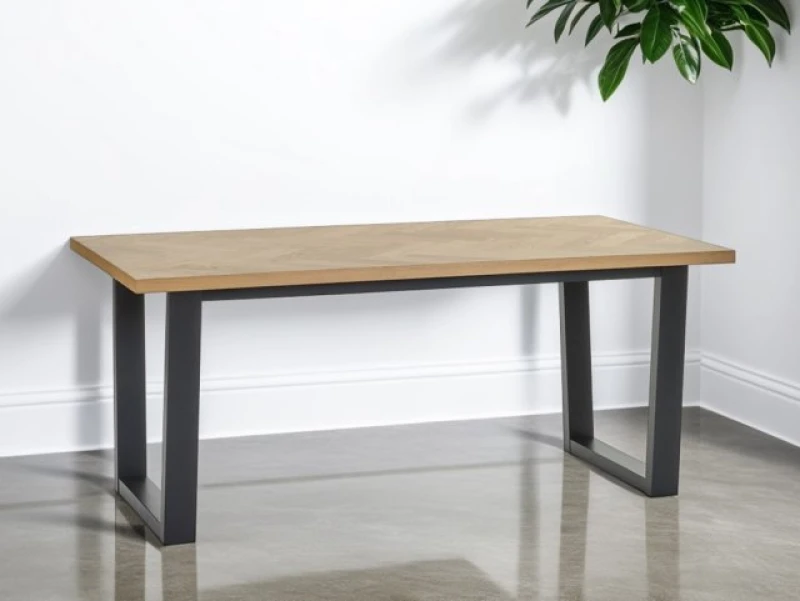 Image of Julian Bowen Hilton 180cm Oak Dining Table